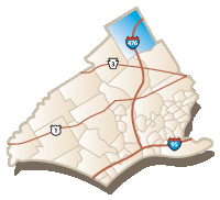 Map of Radnor Township, PA